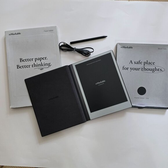 Remarkable Other - Remarkable 2 Paper Tablet And Book Folio Essentials Bundle